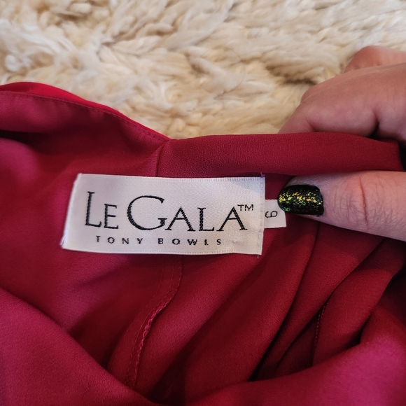 Satin Red Prom Dress - Picture 5 of 5